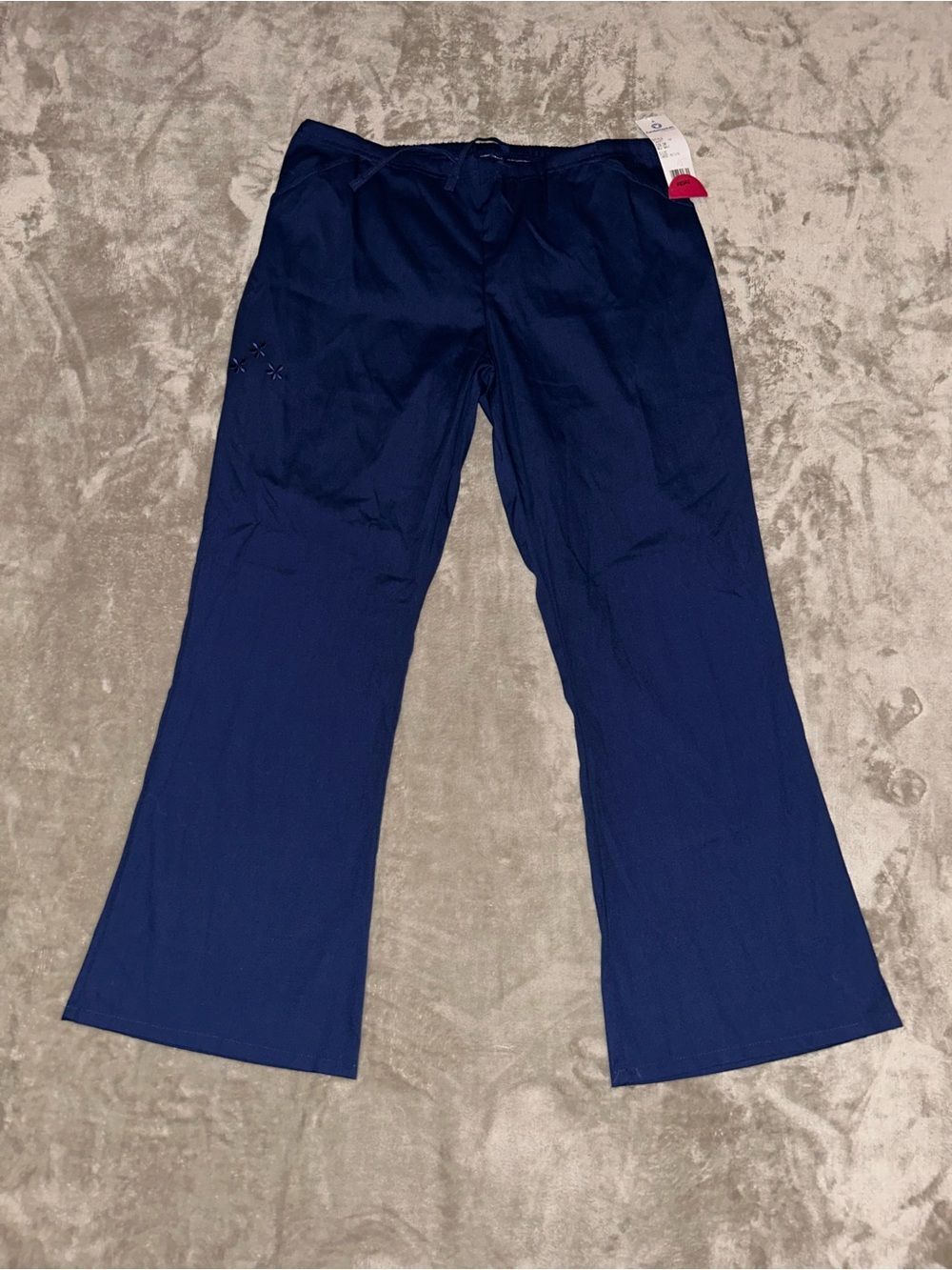 NWT Women’s New Navy Blue Stretch Fundamentals Scrub Pants Large Petite